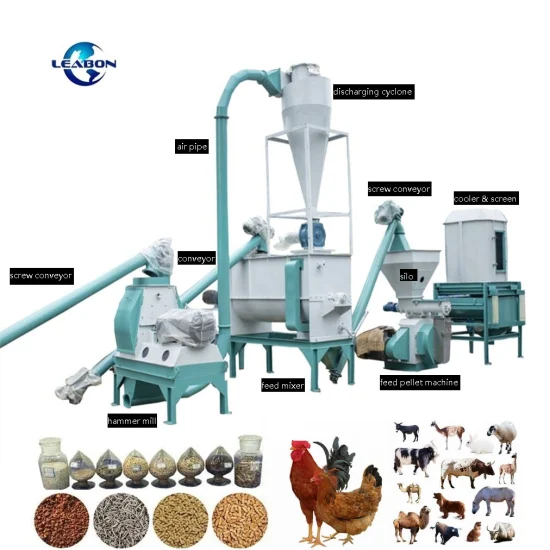 1-3 t/H Bauernhof Maschine Tierfutter Maschine Fabrik Geflügel Tier Huhn Futter Pellet Maschine Preis