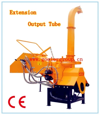 Holzhäcksler Th-8 mit Zapfwellenantrieb, 8'' Durchmesser, zwei hydraulische Einzugswalzen, 3-Punkt-Anbau, CE-Zulassung