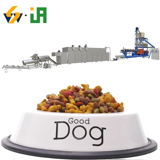 Haustier-Hundefutter-Produktionslinienausrüstung Fischfutter-Herstellungs-Extruder-Maschine