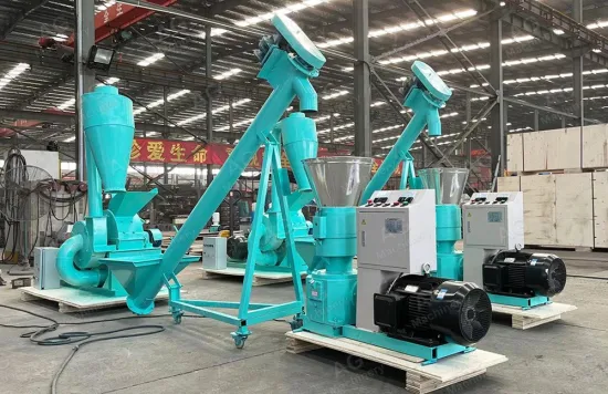 500–1000 kg/h tragbare Holzpelletmühle, Biomasse-Holzpellet-Produktionslinie
